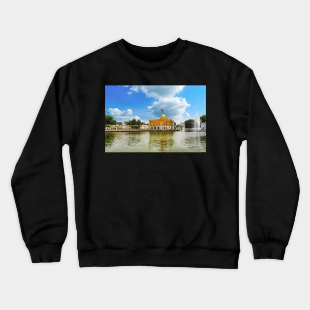 Durga Temple & Tank, Amritsar Crewneck Sweatshirt by bulljup